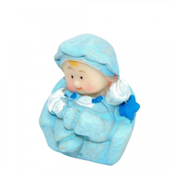 Figurica Dojenček na kavču - modri